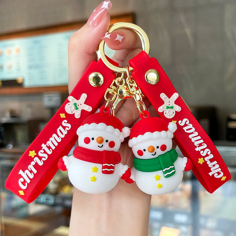 Wholesale Cute Christmas Snowman Cartoon Keychains